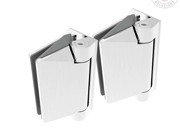 Polaris Hydraulic Hinge Set - Glass to Wall - White